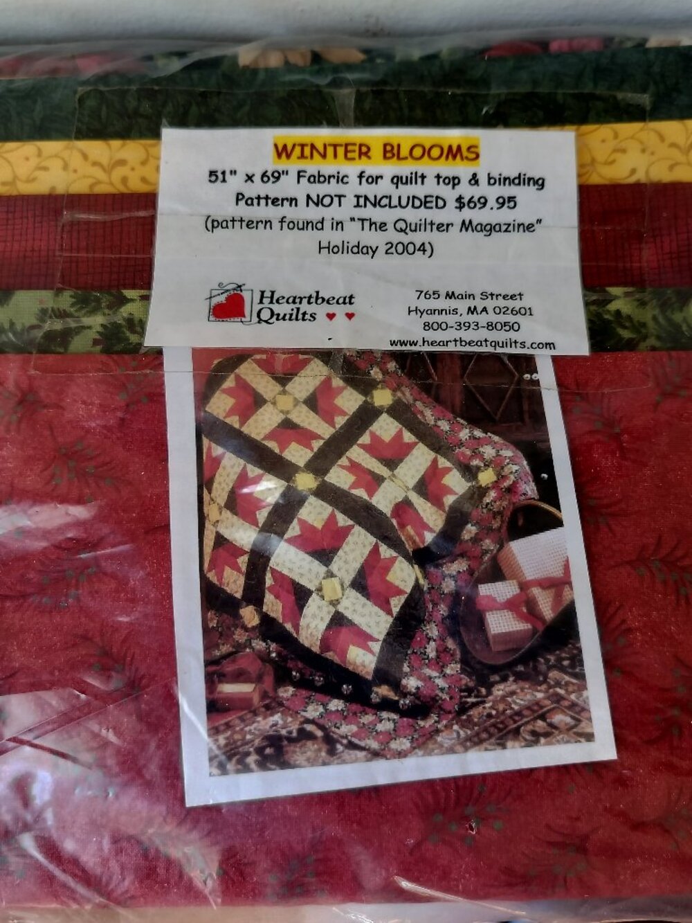 Vintage Quilt Kit 'Winter Blooms'